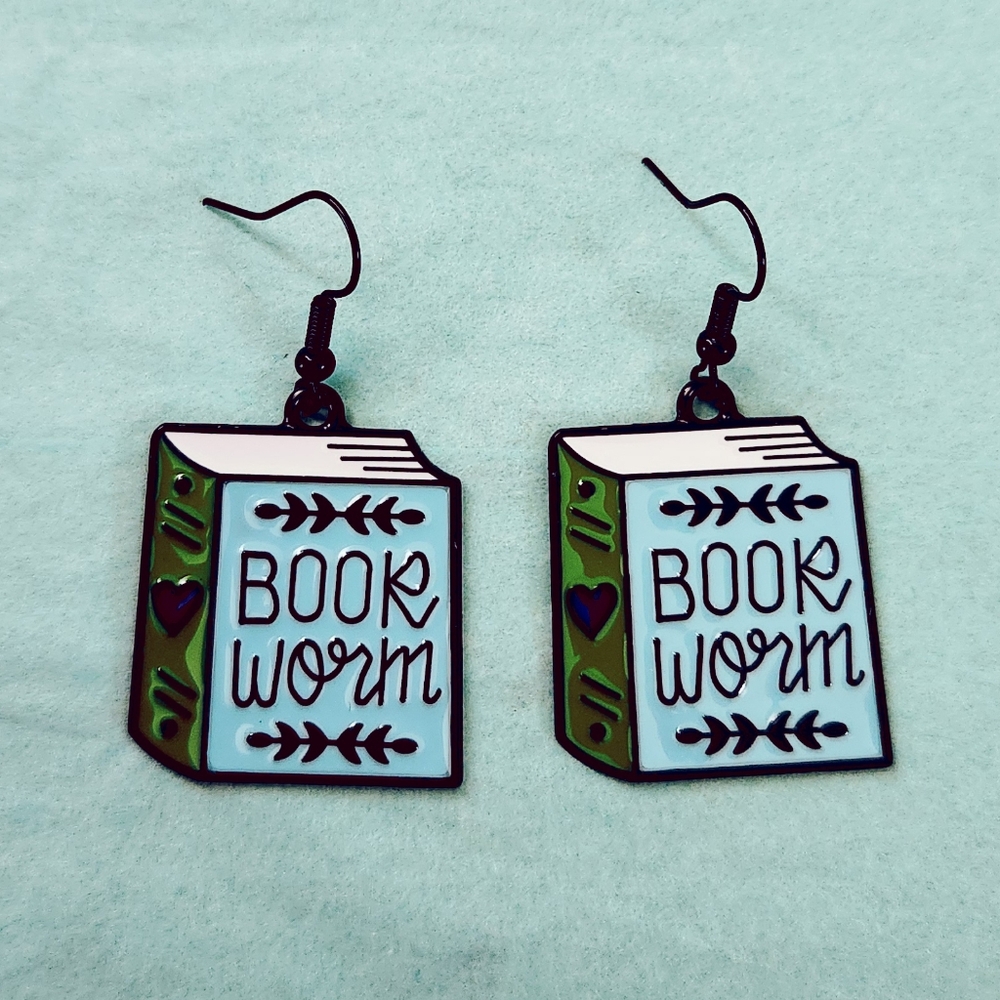 🔮3/$15 Book Worm Earrings